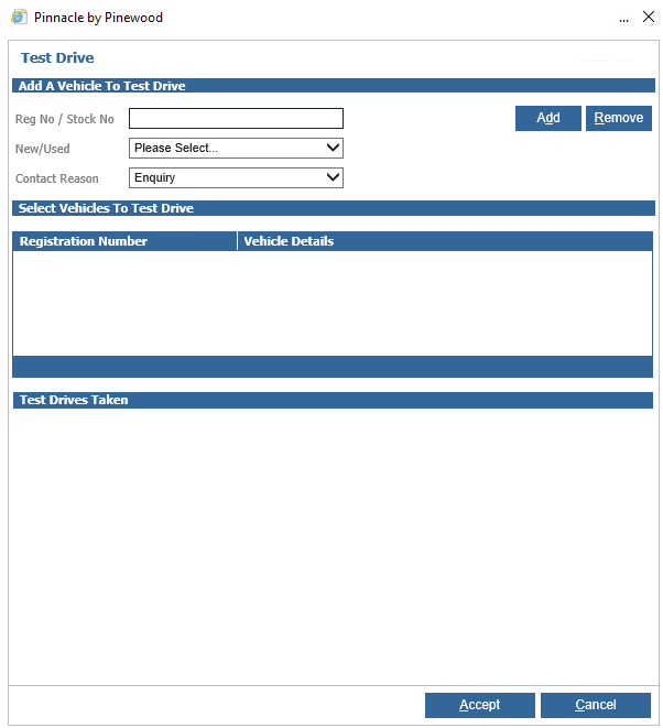 How Do I Add A Test Drive Via Crm Pinewood Middle East Llc